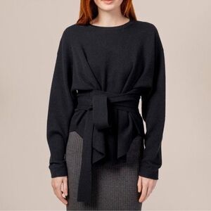 Modern Citizen Nara Tie-Front Knit Sweater